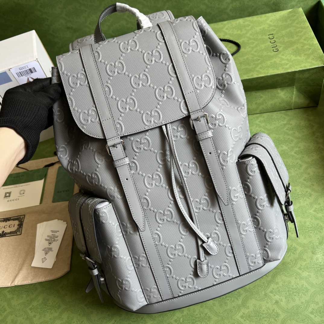 Gucci GG Embossed Backpack(34-41-12cm) - PerfectKickZ