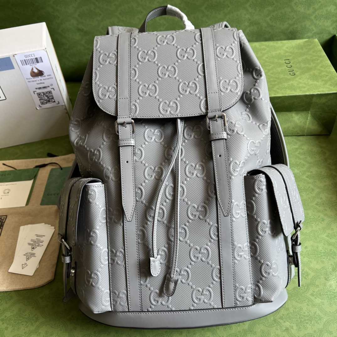 Gucci GG Embossed Backpack(34-41-12cm) - PerfectKickZ