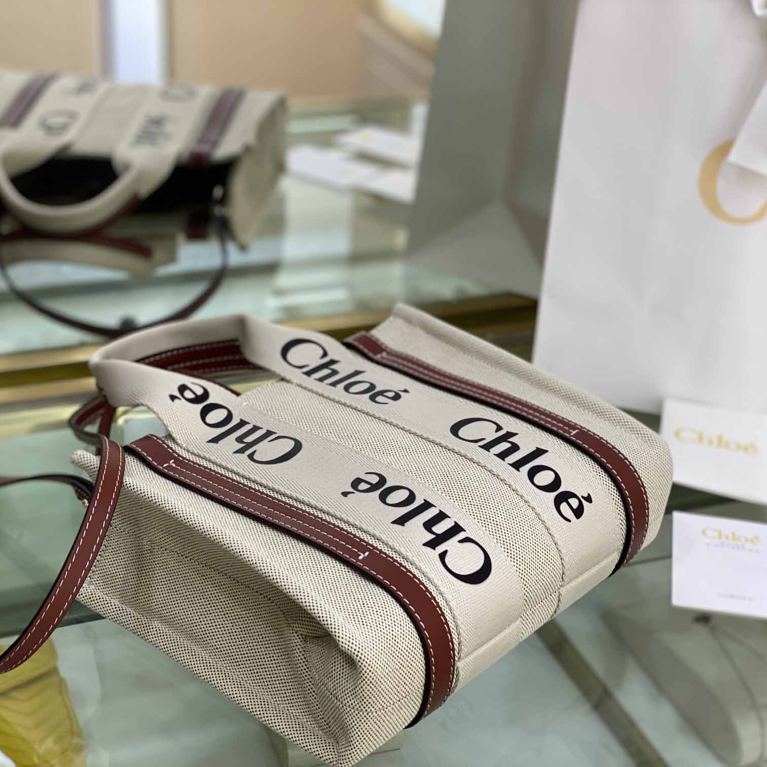 Chloe Small Woody Tote Bag - PerfectKickZ