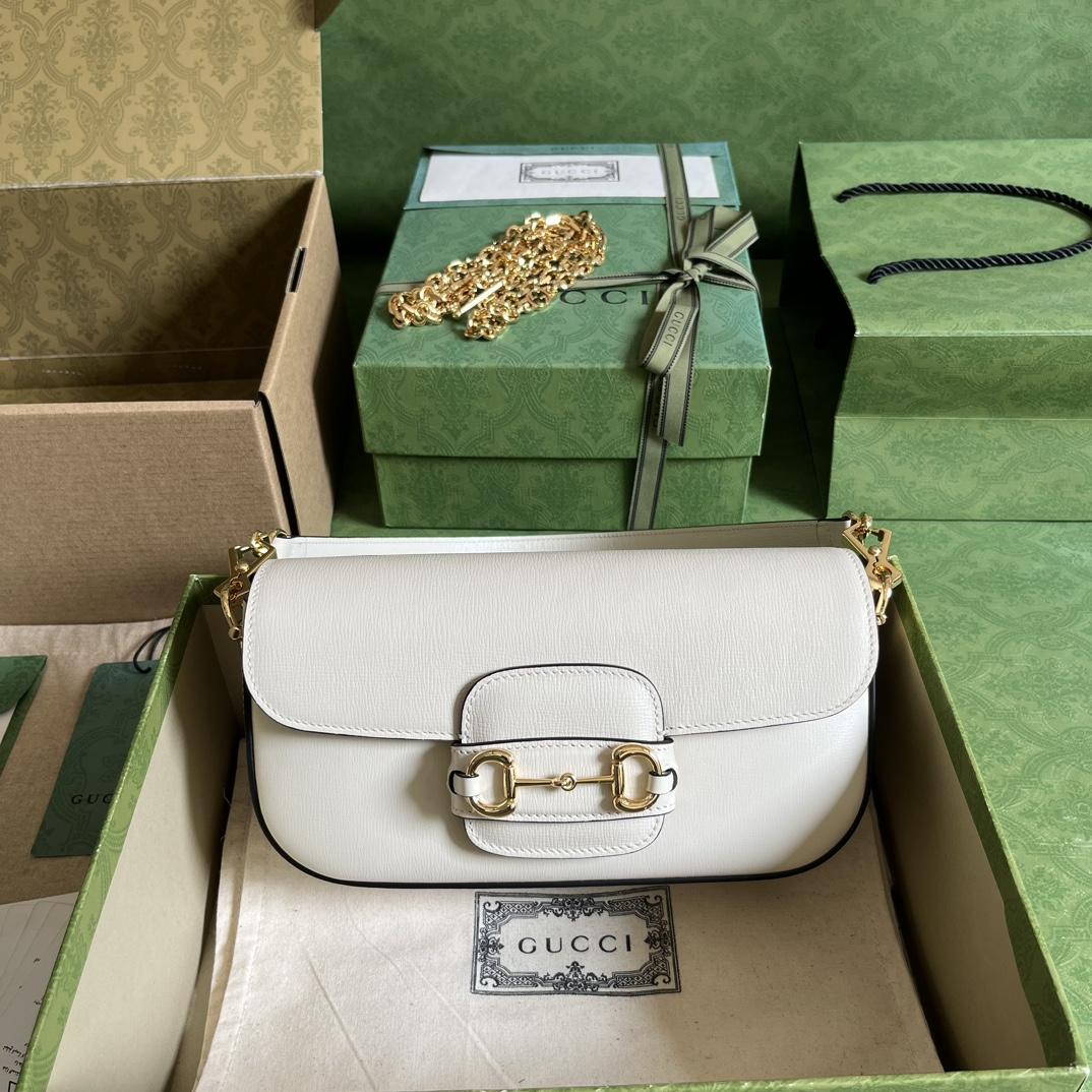 Gucci Horsebit 1955 Small Shoulder Bag(24-13-5cm)   - PerfectKickZ