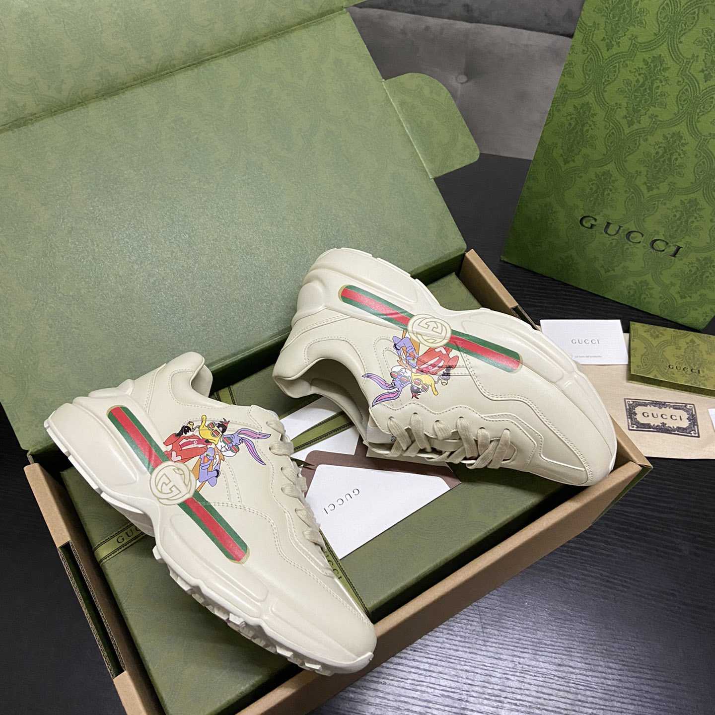 Gucci Rhyton Sneaker With Animal Print(upon uk size) - PerfectKickZ