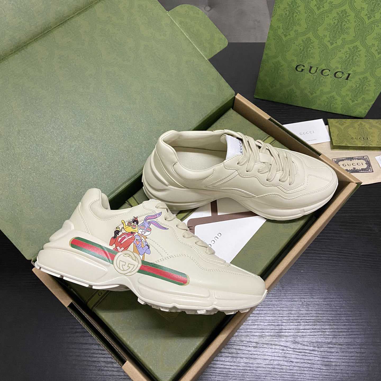Gucci Rhyton Sneaker With Animal Print(upon uk size) - PerfectKickZ