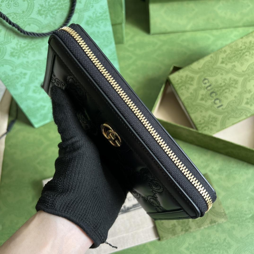 Gucci GG Matelasse Zip-around Wallet - PerfectKickZ