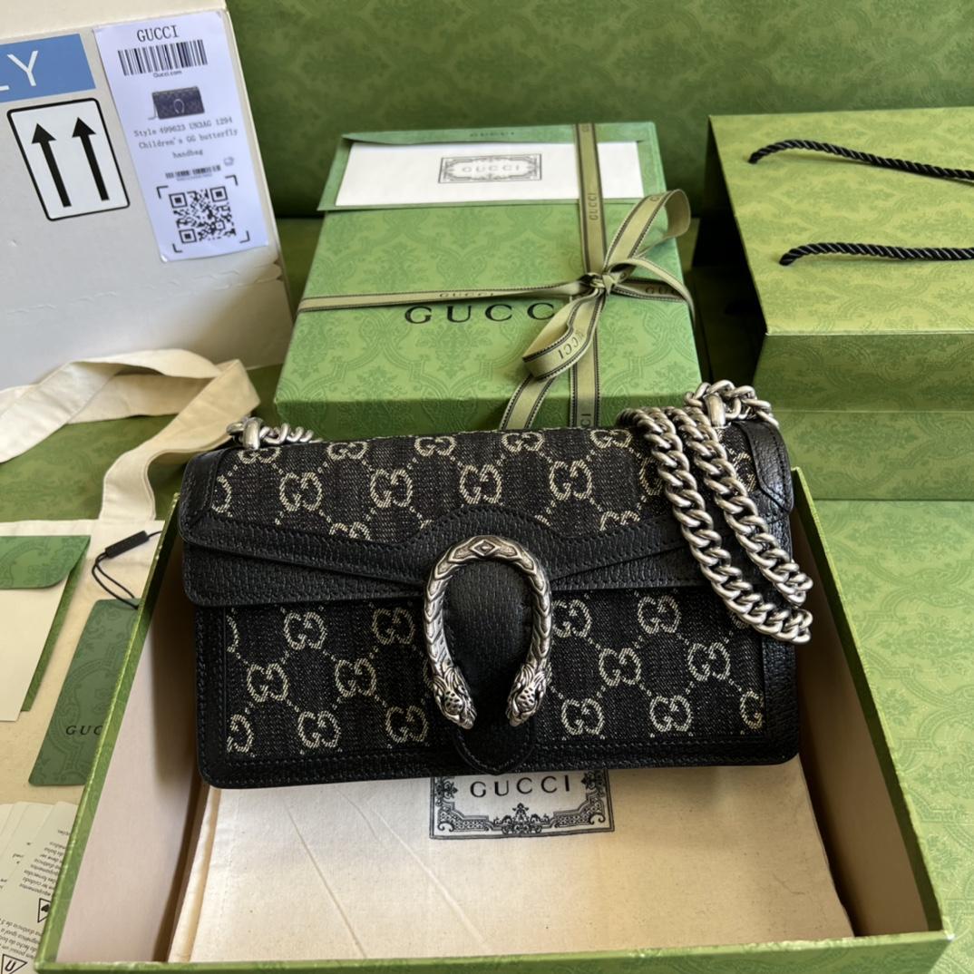 Gucci Dionysus GG Small Shoulder Bag(25-13.5-7cm)   - PerfectKickZ