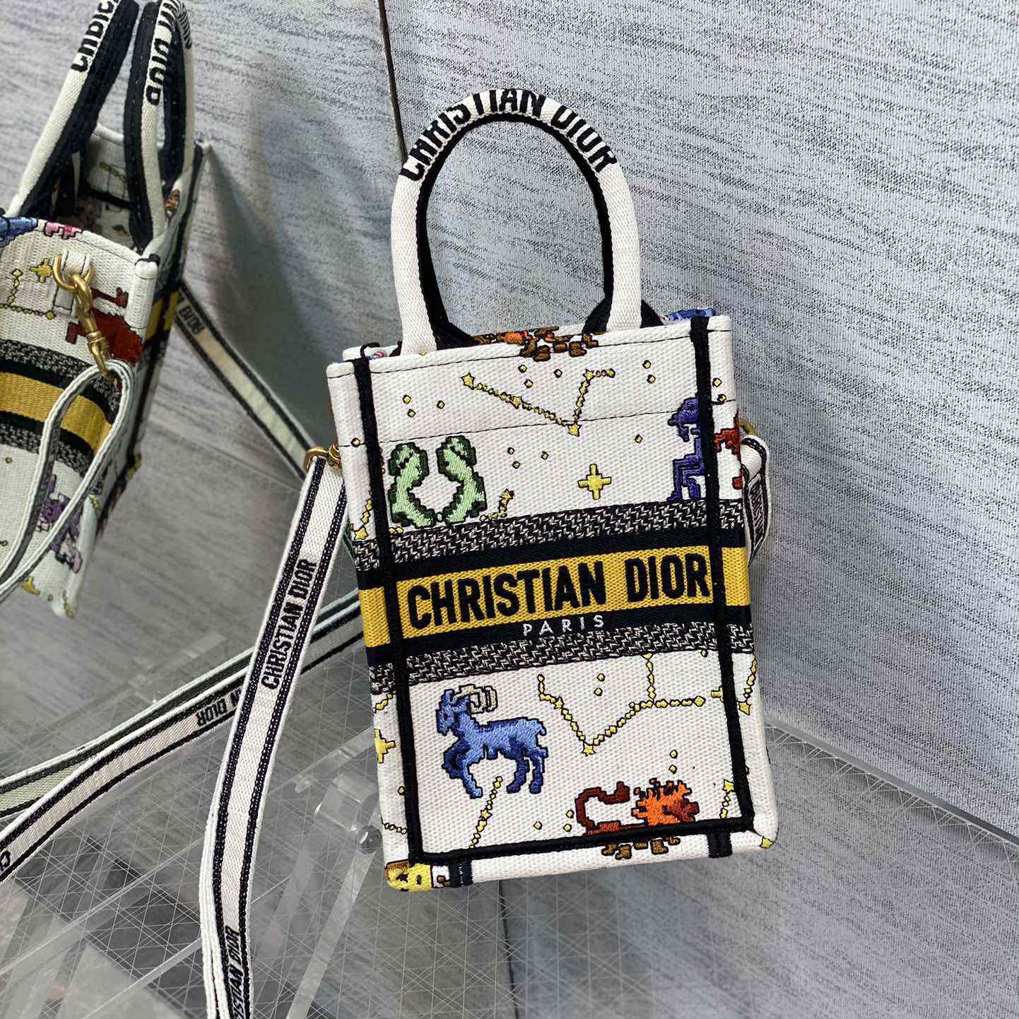 Dior Mini Dior Book Tote Phone Bag - PerfectKickZ