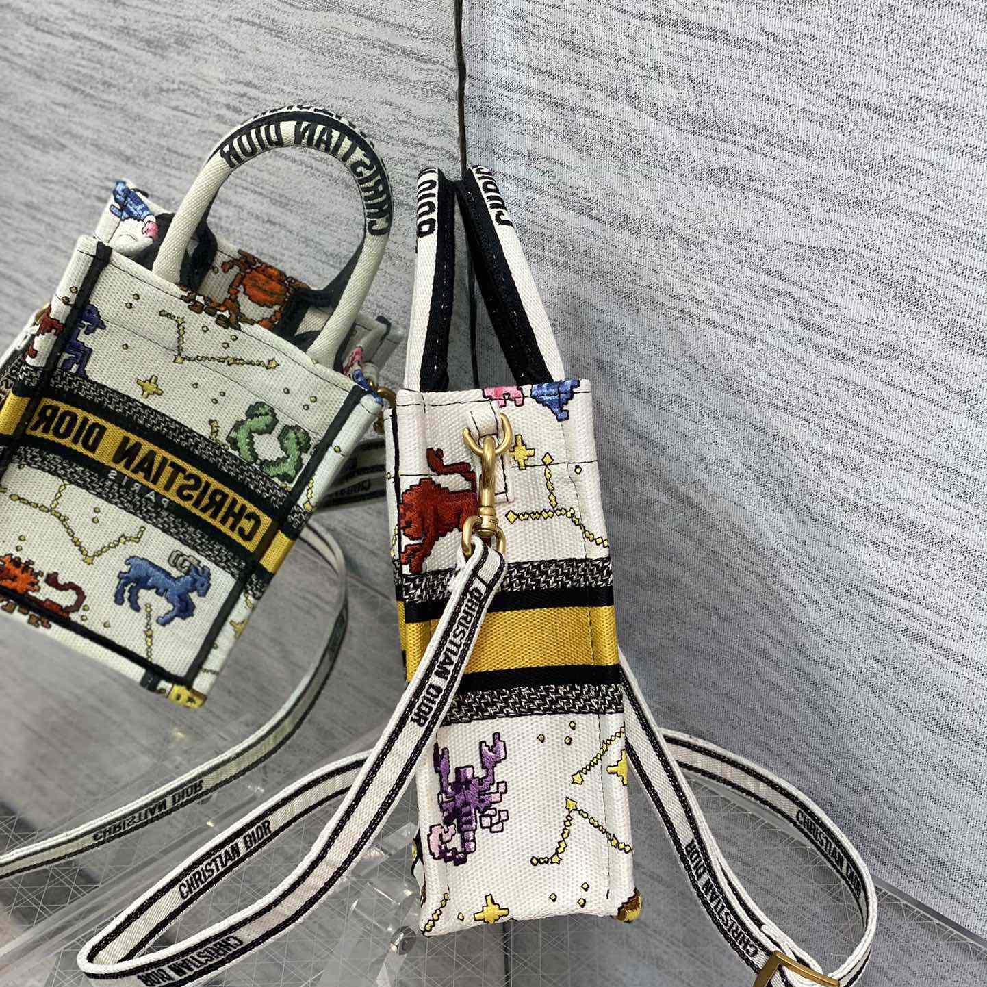 Dior Mini Dior Book Tote Phone Bag - PerfectKickZ