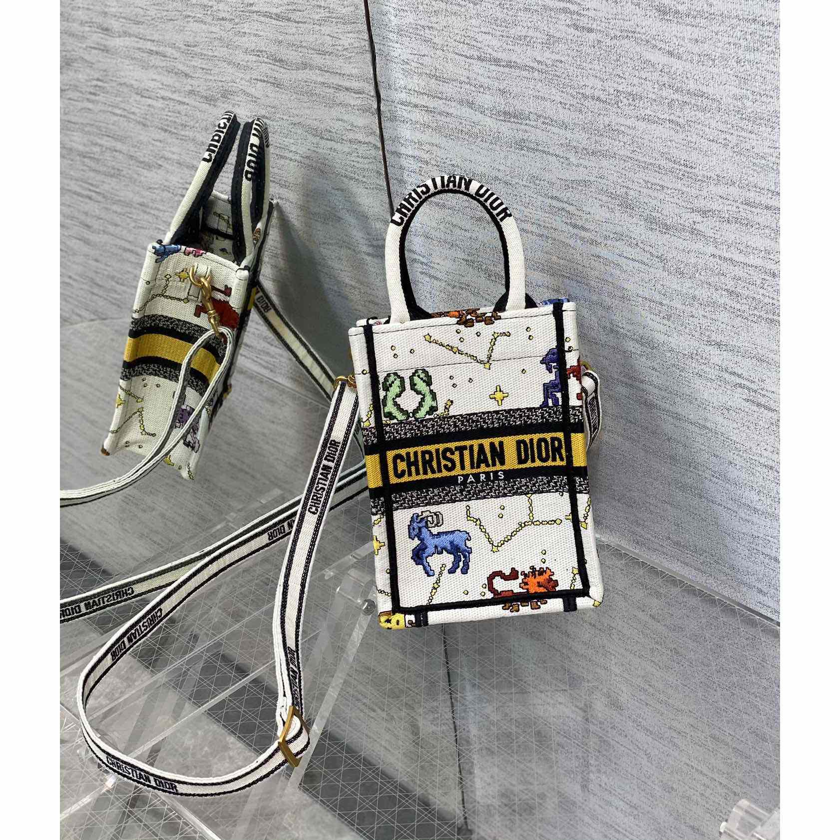Dior Mini Dior Book Tote Phone Bag - PerfectKickZ