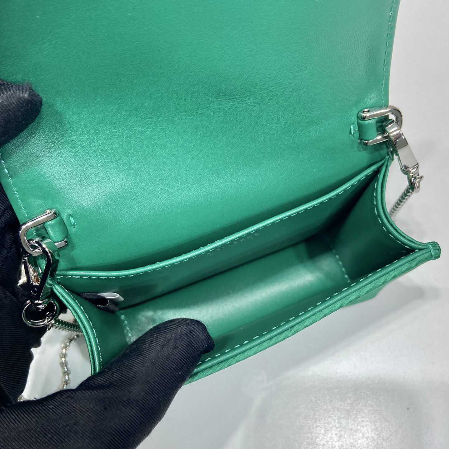 Prada Cardholder With Shoulder Strap And Crystals - PerfectKickZ