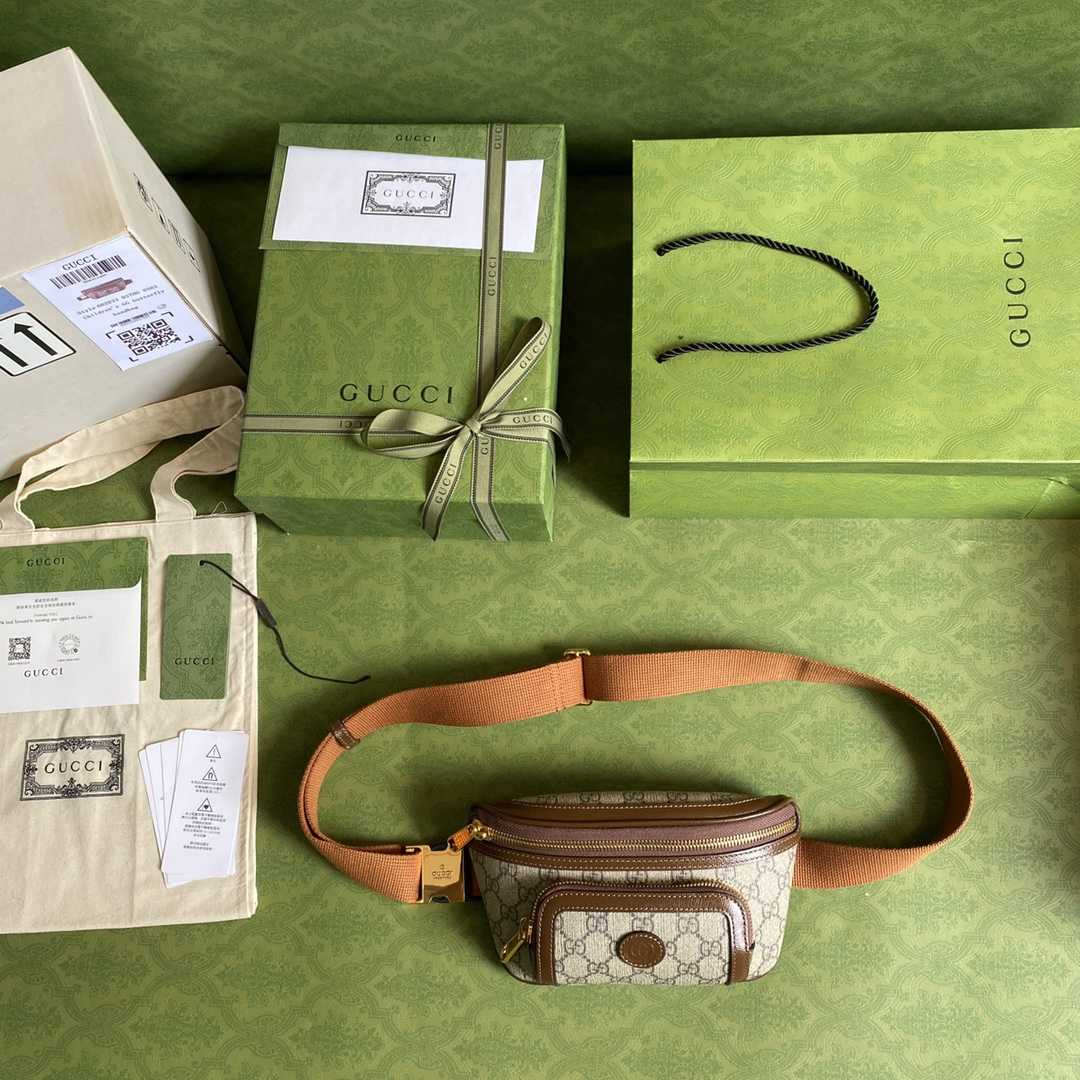 Gucci Belt Bag With Interlocking G(23x 12x 2.5cm) - PerfectKickZ
