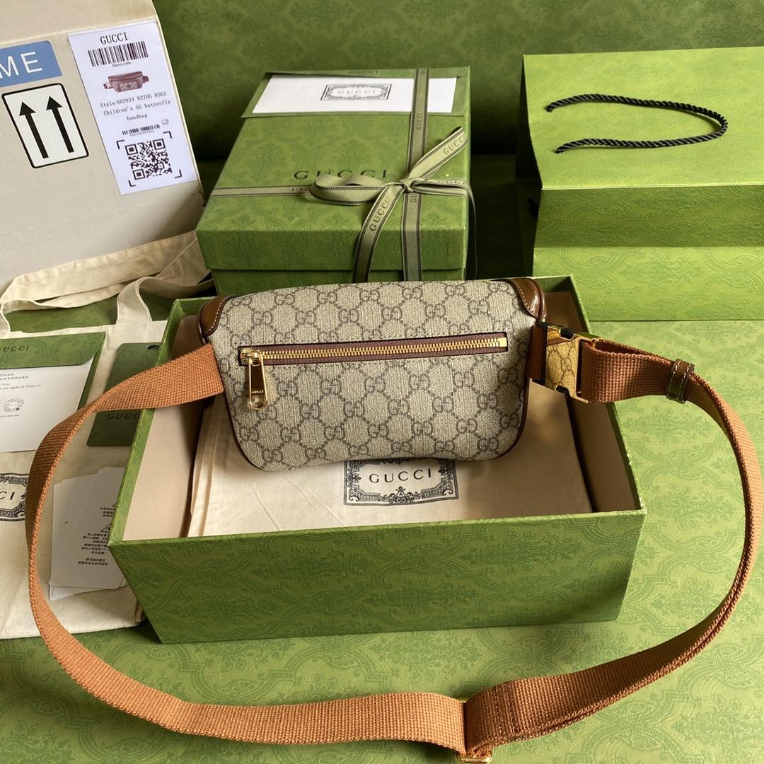 Gucci Belt Bag With Interlocking G(23x 12x 2.5cm) - 