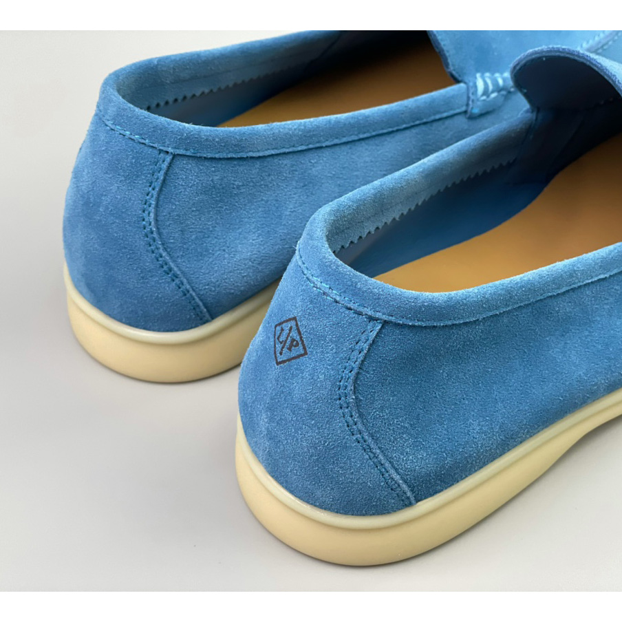 Loro Piana Summer Walk Loafers In Blue - PerfectKickZ