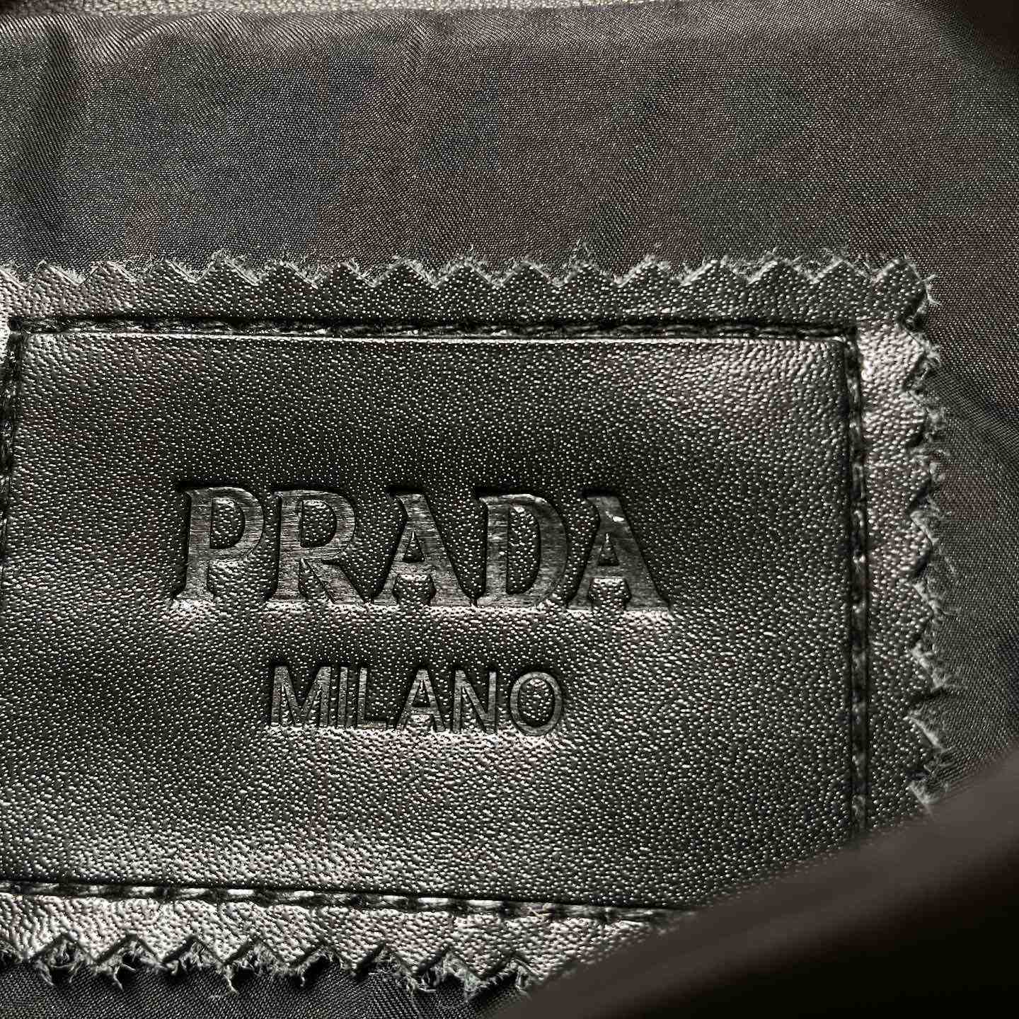 Prada Nappa Leather Bomber Jacket - PerfectKickZ