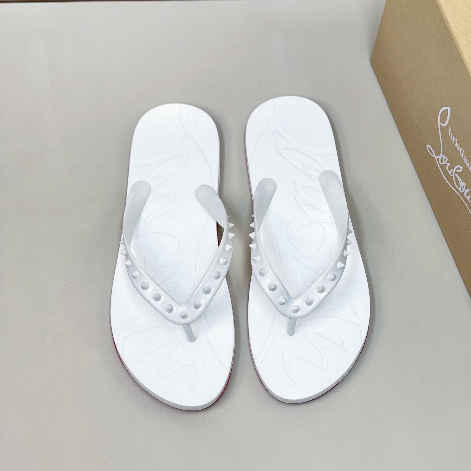 Christian Louboutin Loubi Flip Man Flip-flops - Rubber - PerfectKickZ
