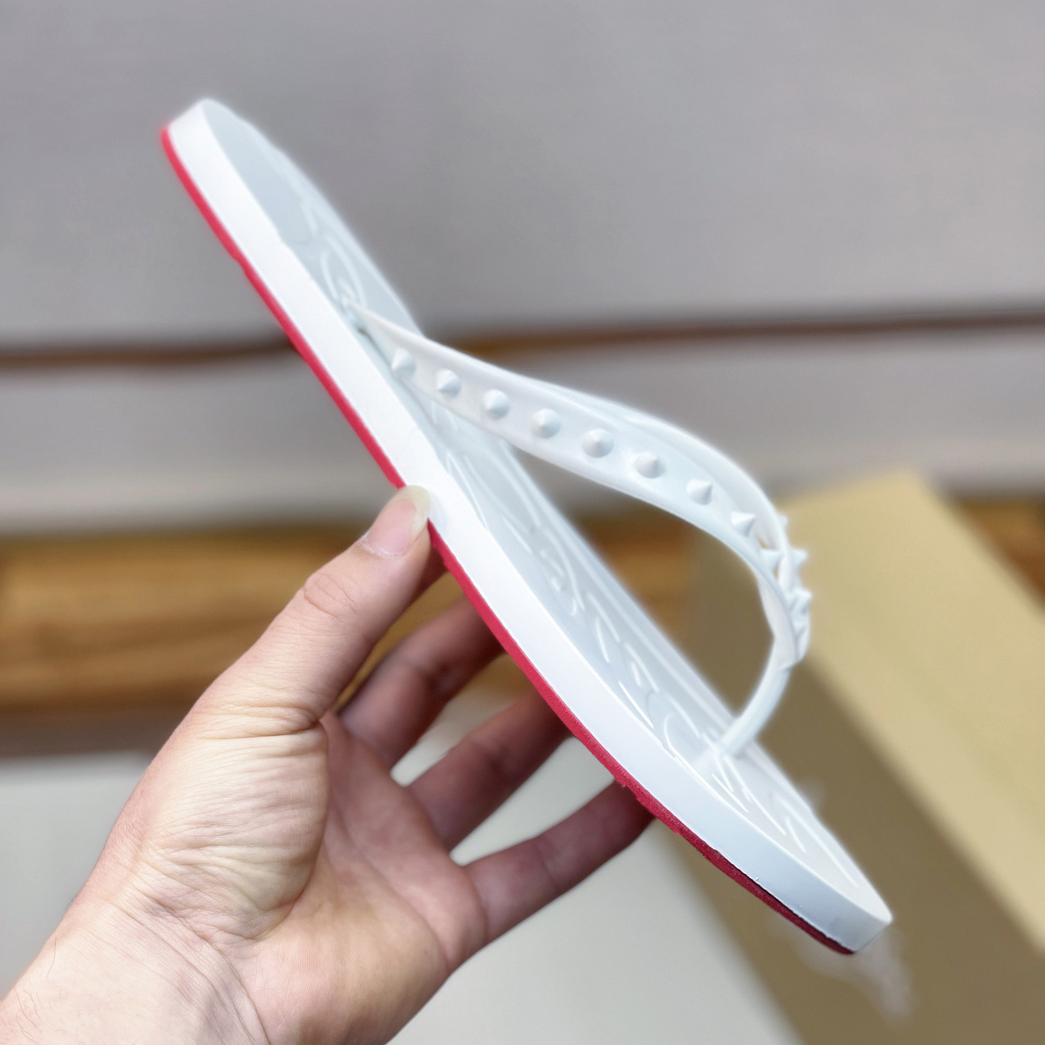 Christian Louboutin Loubi Flip Man Flip-flops - Rubber - PerfectKickZ