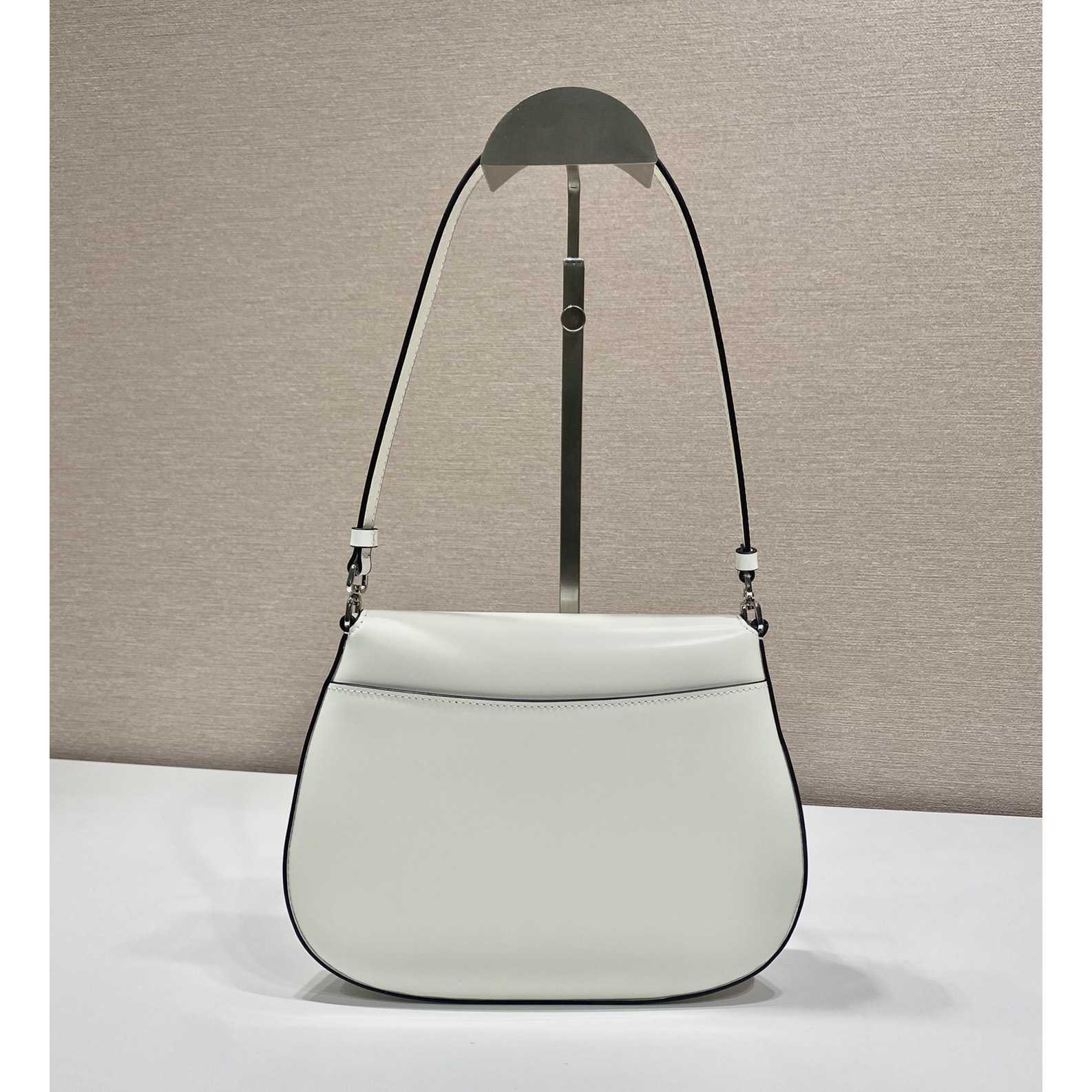 Prada Cleo Brushed Leather Shoulder Bag With Flap - PerfectKickZ