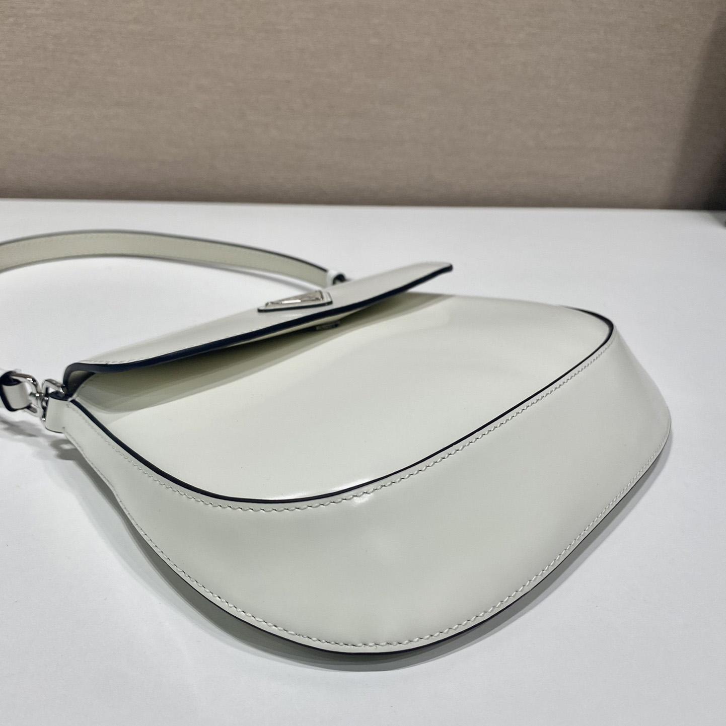 Prada Cleo Brushed Leather Shoulder Bag With Flap - PerfectKickZ
