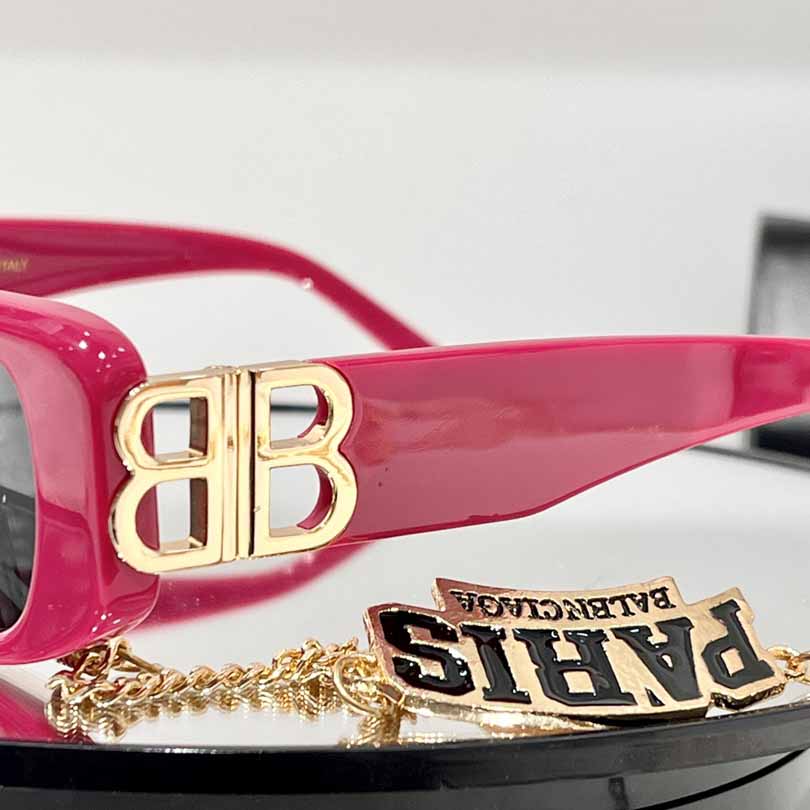 Balenciaga Dynasty Rectangle Acetate Sunglasses - PerfectKickZ