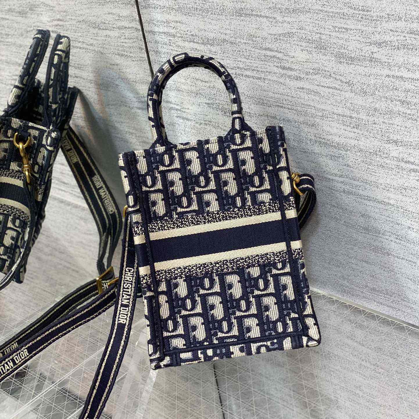 Dior Mini Dior Book Tote Phone Bag - PerfectKickZ