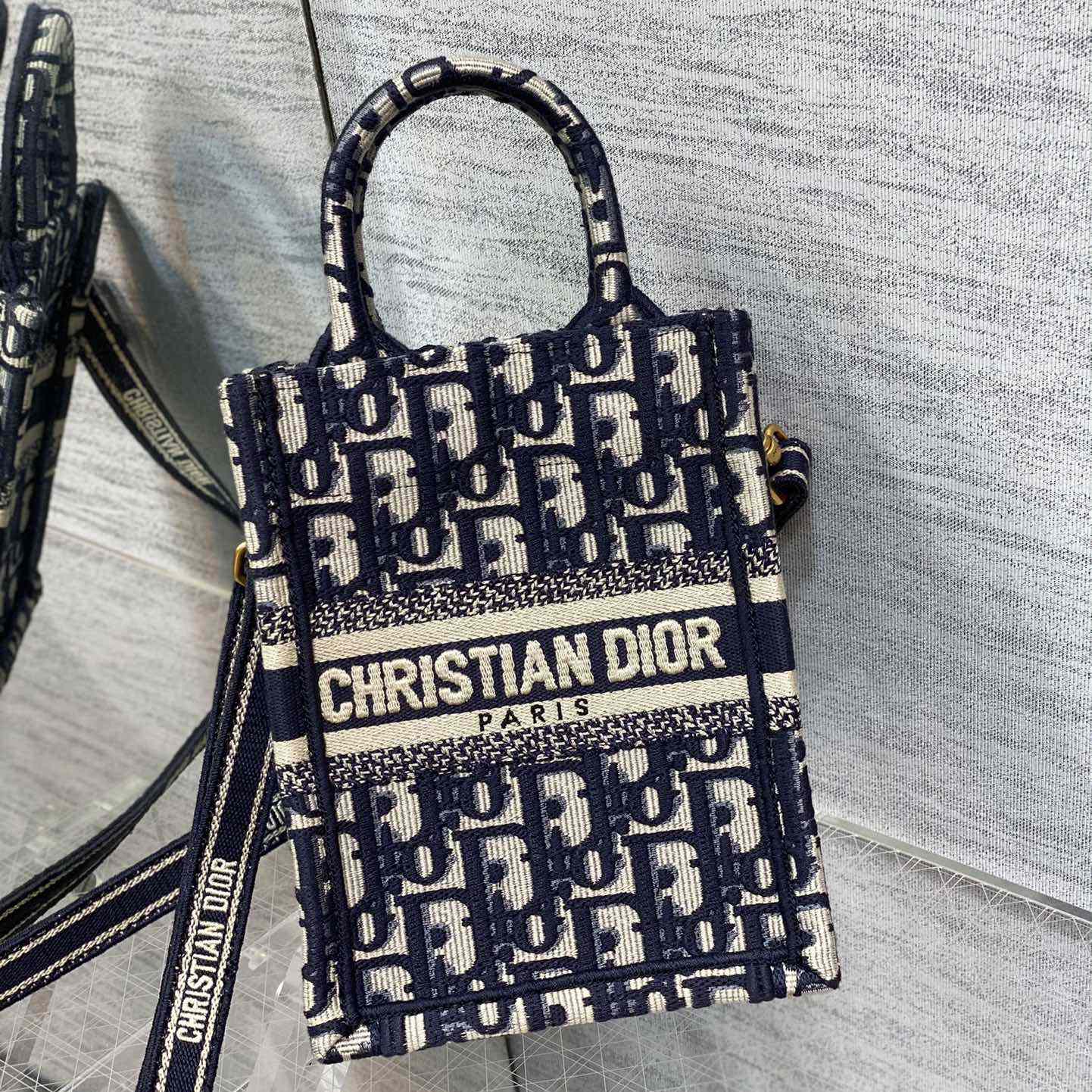 Dior Mini Dior Book Tote Phone Bag - PerfectKickZ