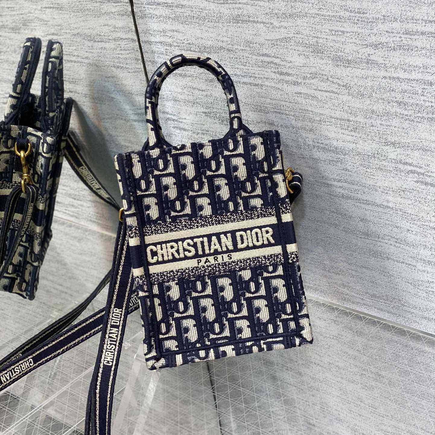Dior Mini Dior Book Tote Phone Bag - PerfectKickZ