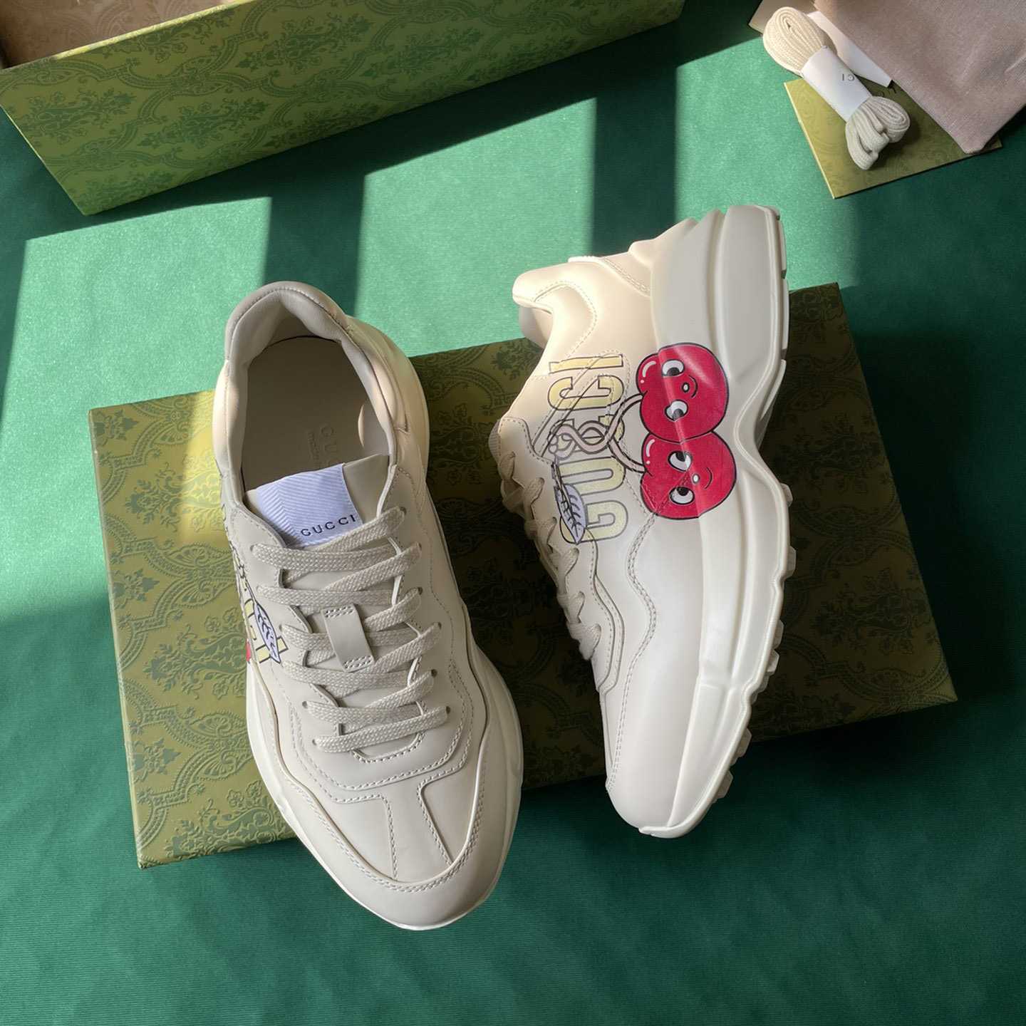 Gucci Rhyton Sneaker With CherryPrint(upon uk size) - 