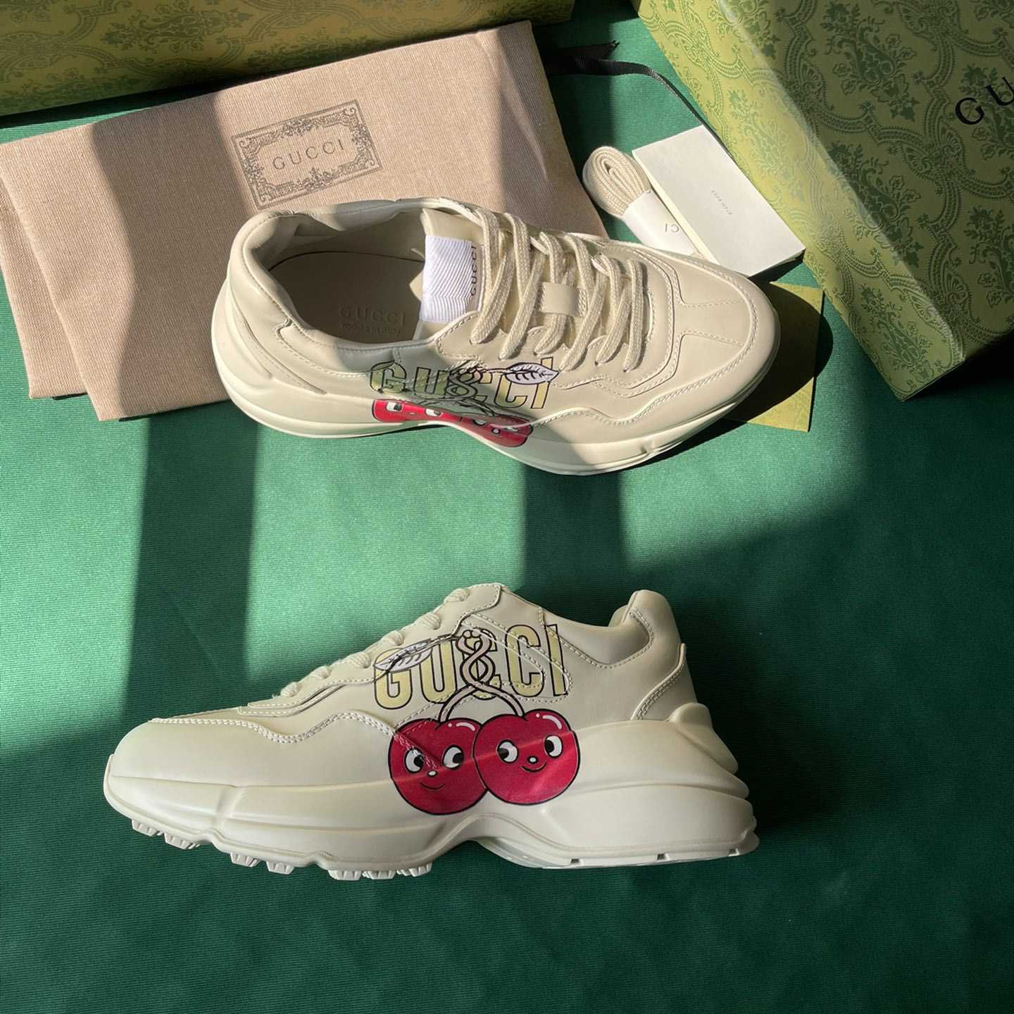 Gucci Rhyton Sneaker With CherryPrint(upon uk size) - 