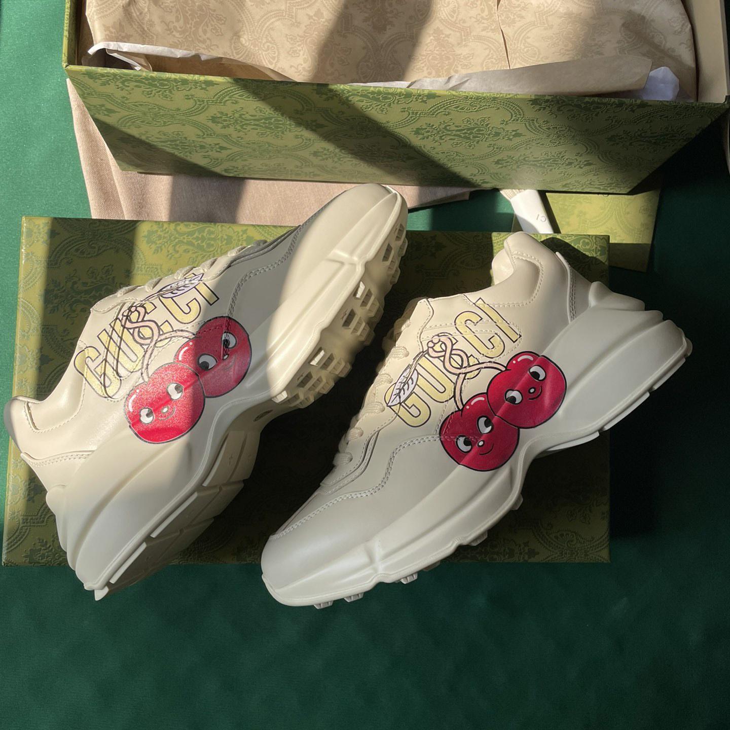 Gucci Rhyton Sneaker With CherryPrint(upon uk size) - 