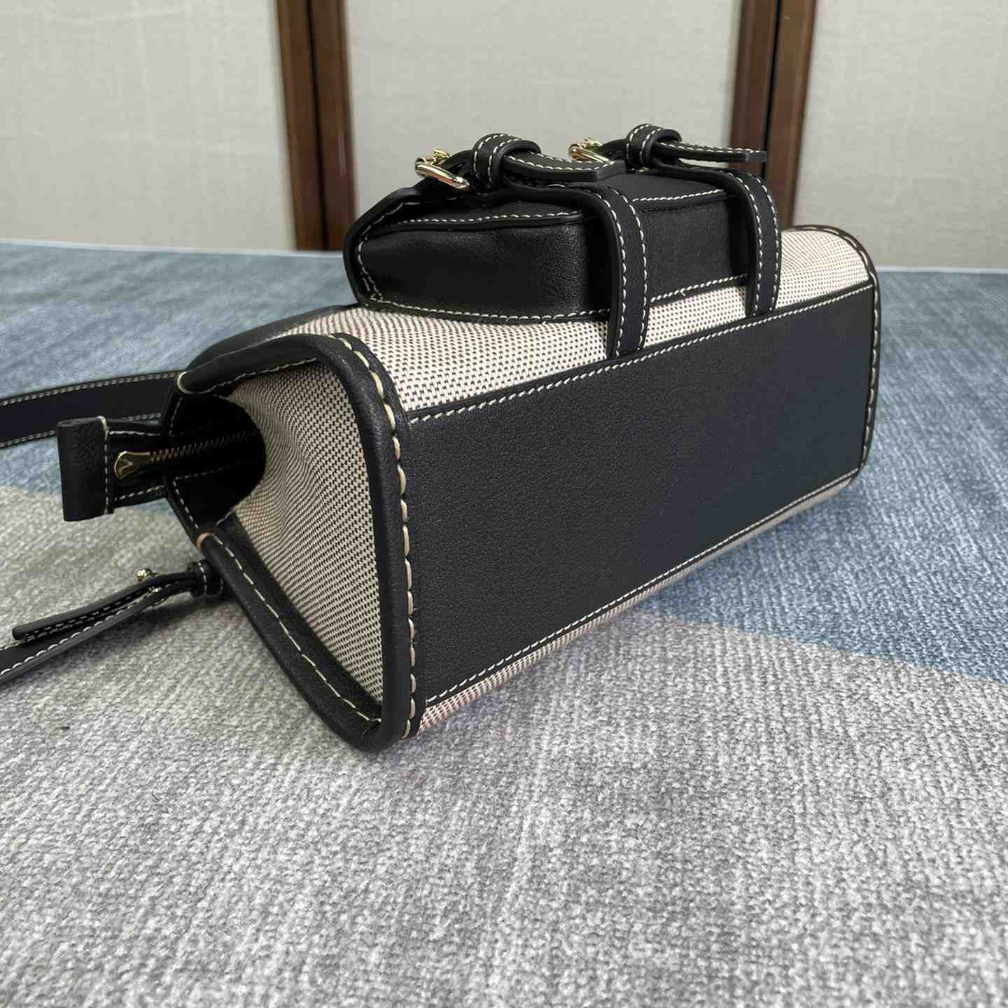 Chloe Edith Beige Black Mini In Shoulder Bags(26.5-16-11cm) - PerfectKickZ