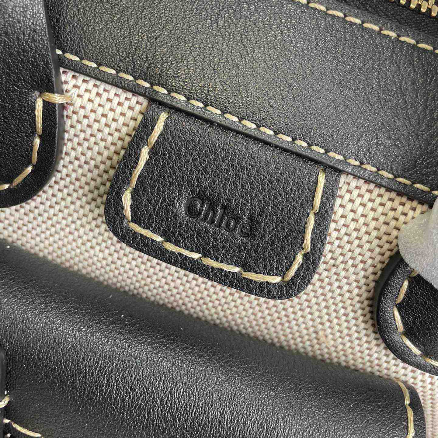 Chloe Edith Beige Black Mini In Shoulder Bags(26.5-16-11cm) - PerfectKickZ