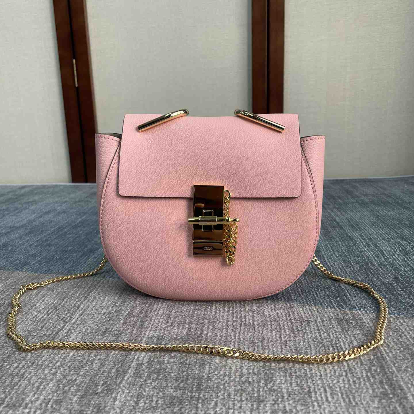 Chloe Drew Shoulder Bag In Small Grain Lambskin(19-7-16cm) - PerfectKickZ