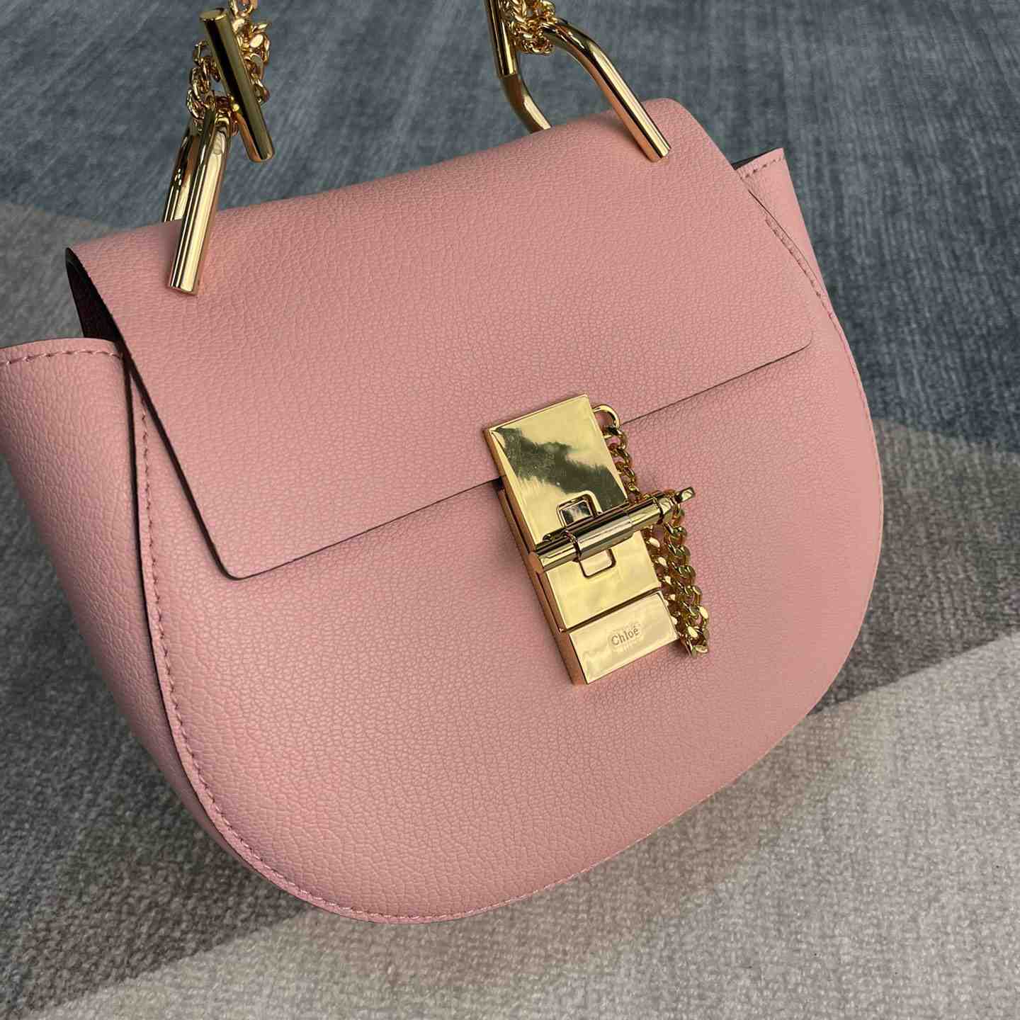 Chloe Drew Shoulder Bag In Small Grain Lambskin(19-7-16cm) - PerfectKickZ