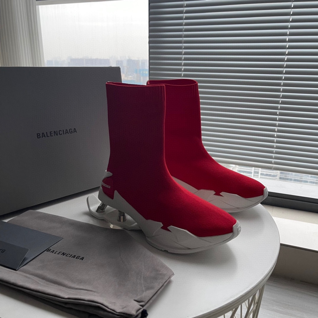 Balenciaga Speed Sneaker In Red - PerfectKickZ