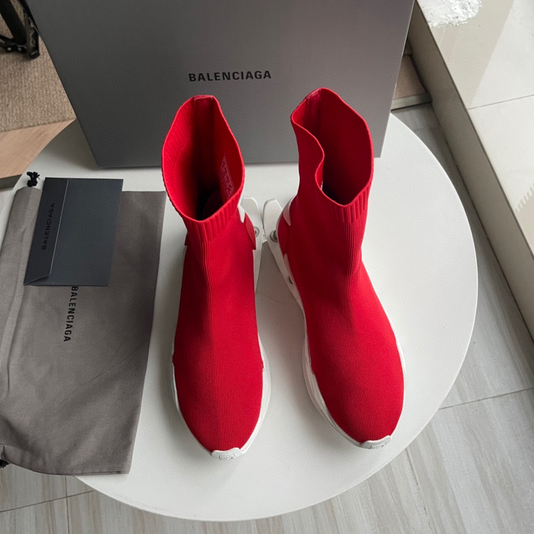Balenciaga Speed Sneaker In Red - PerfectKickZ
