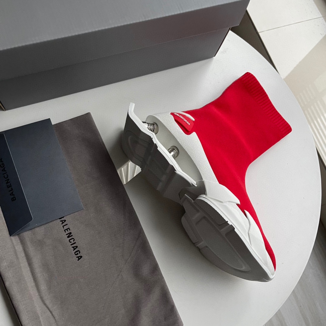 Balenciaga Speed Sneaker In Red - PerfectKickZ