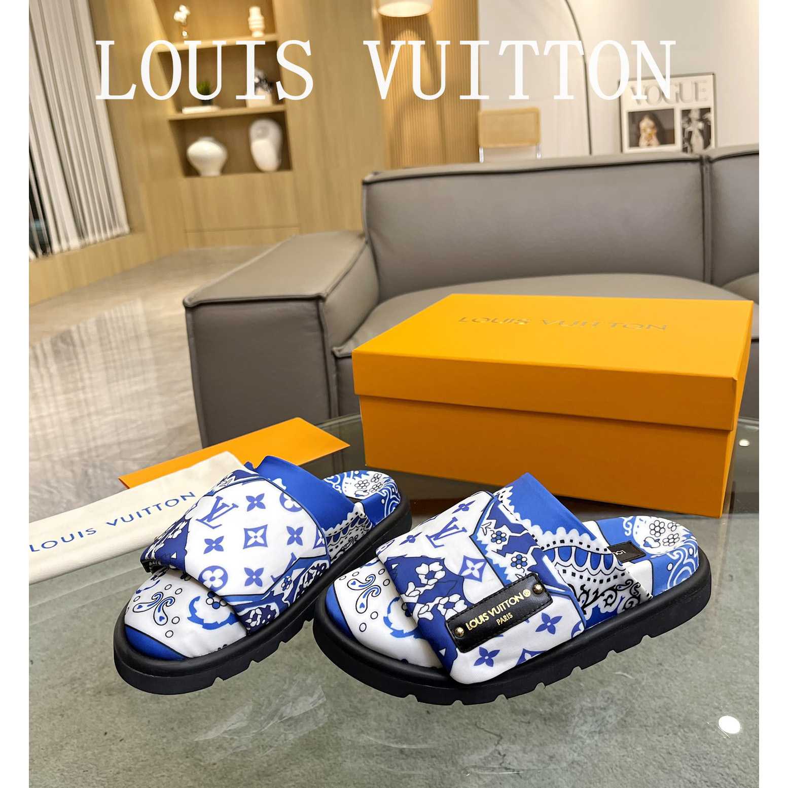 Louis Vuitton Slipper Pillow Flat Comfort Mule        1AAM52 - PerfectKickZ