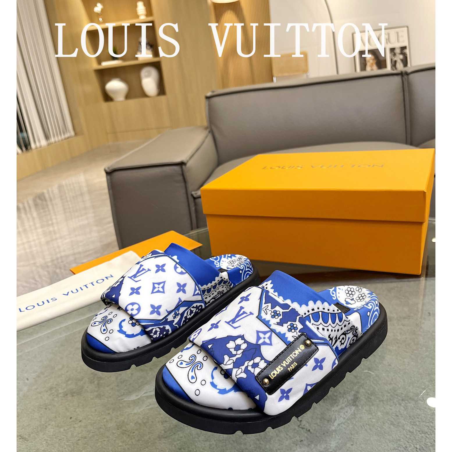 Louis Vuitton Slipper Pillow Flat Comfort Mule        1AAM52 - PerfectKickZ