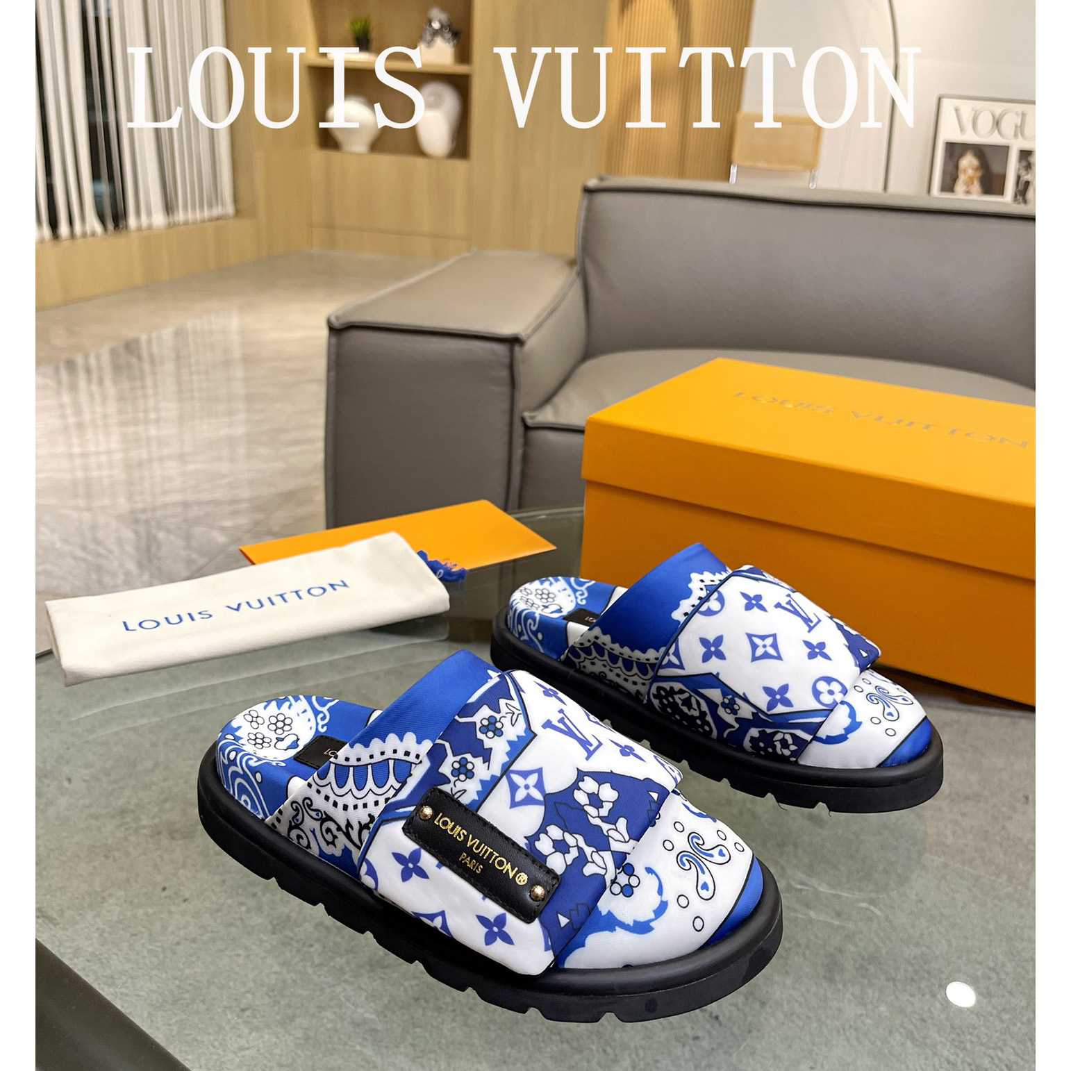 Louis Vuitton Slipper Pillow Flat Comfort Mule        1AAM52 - PerfectKickZ