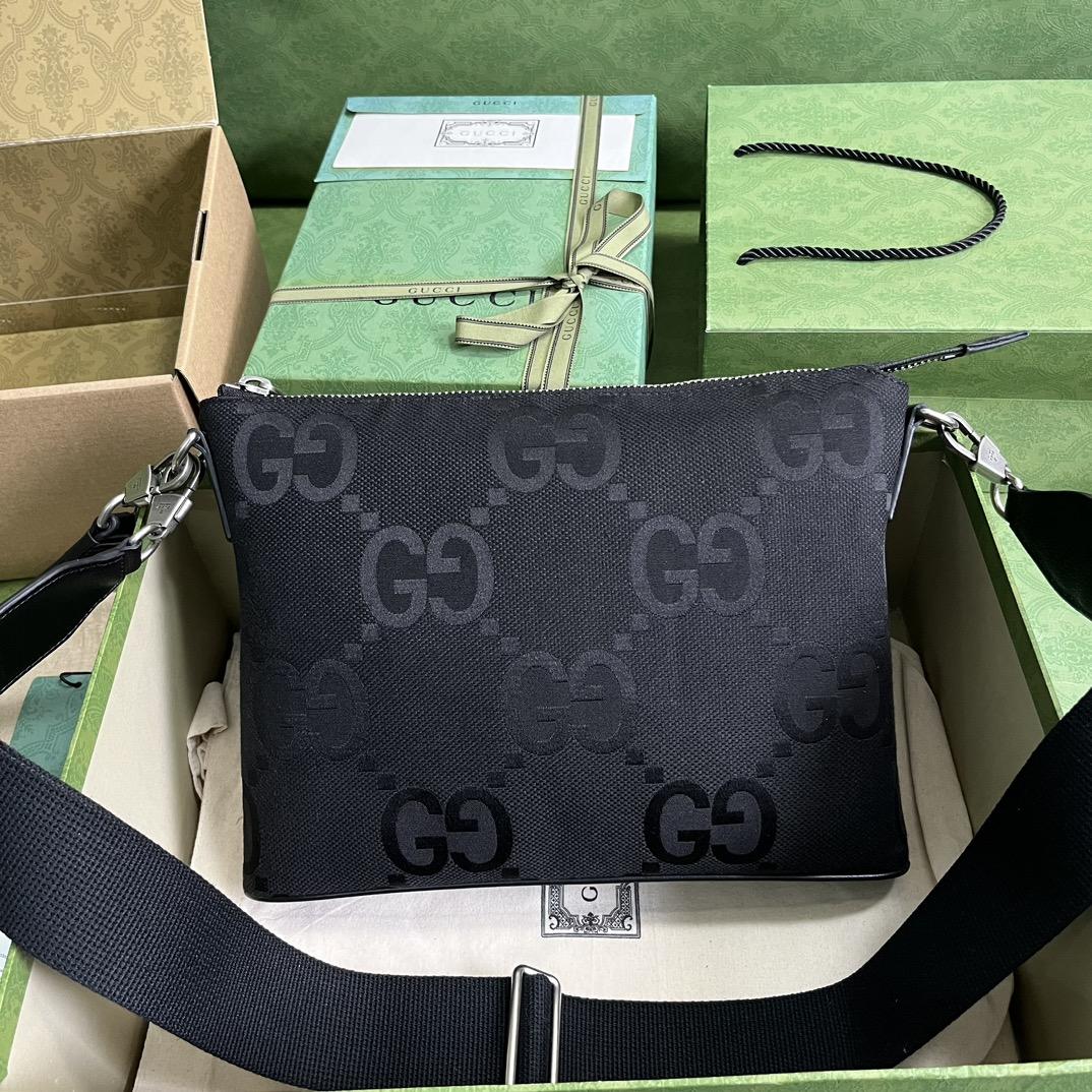 Gucci Jumbo GG Medium Messenger Bag - PerfectKickZ