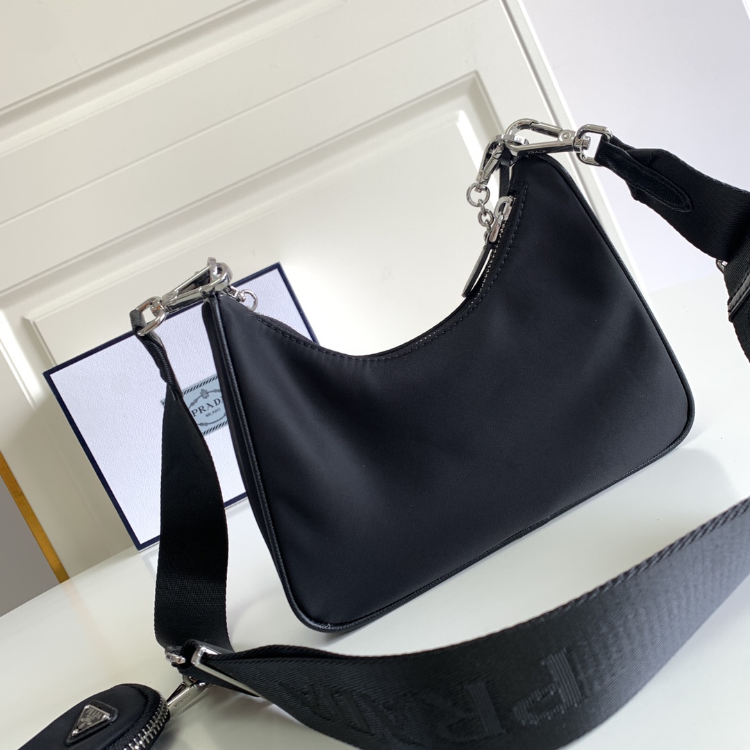 Prada Re-Edition 2005 Re-Nylon Bag(23-12-6CM) - PerfectKickZ