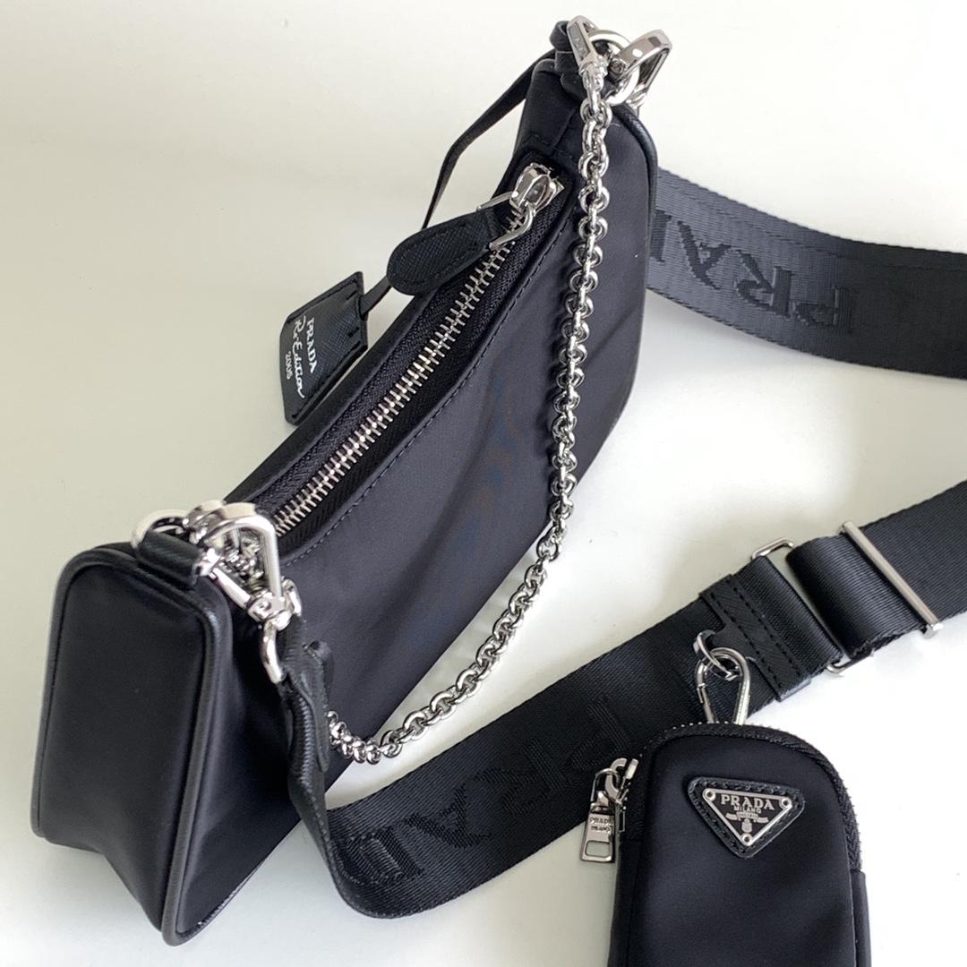 Prada Re-Edition 2005 Re-Nylon Bag(23-12-6CM) - PerfectKickZ