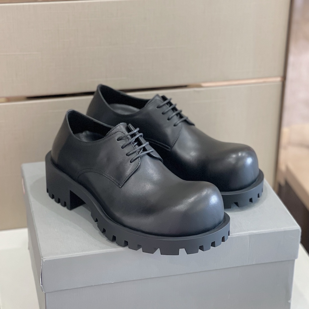 Balenciaga Men's Rhino Derby In Black  - PerfectKickZ
