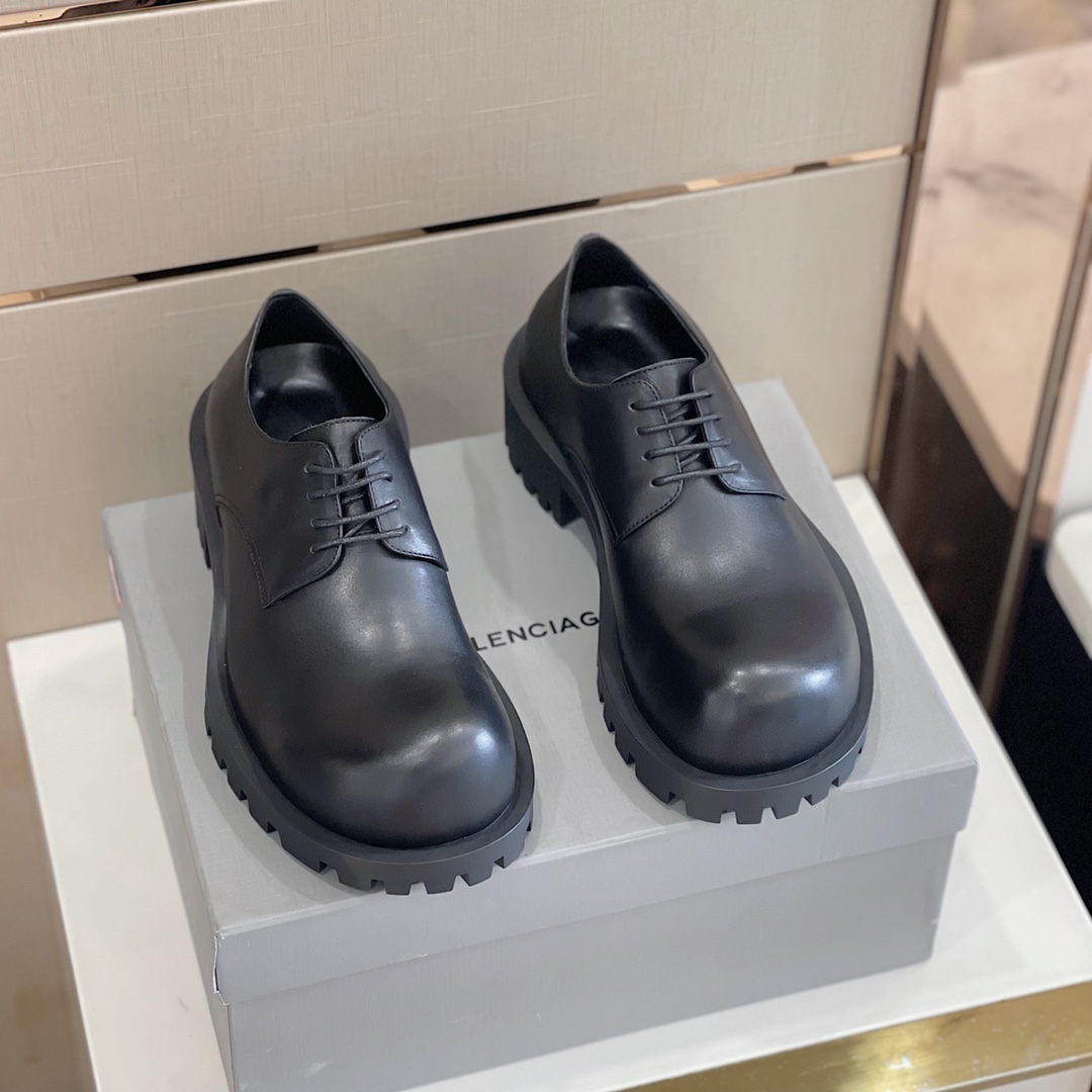 Balenciaga Men's Rhino Derby In Black  - PerfectKickZ