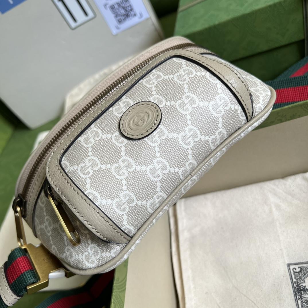 Gucci Belt Bag With Interlocking G(23x 12x 2.5cm) - 