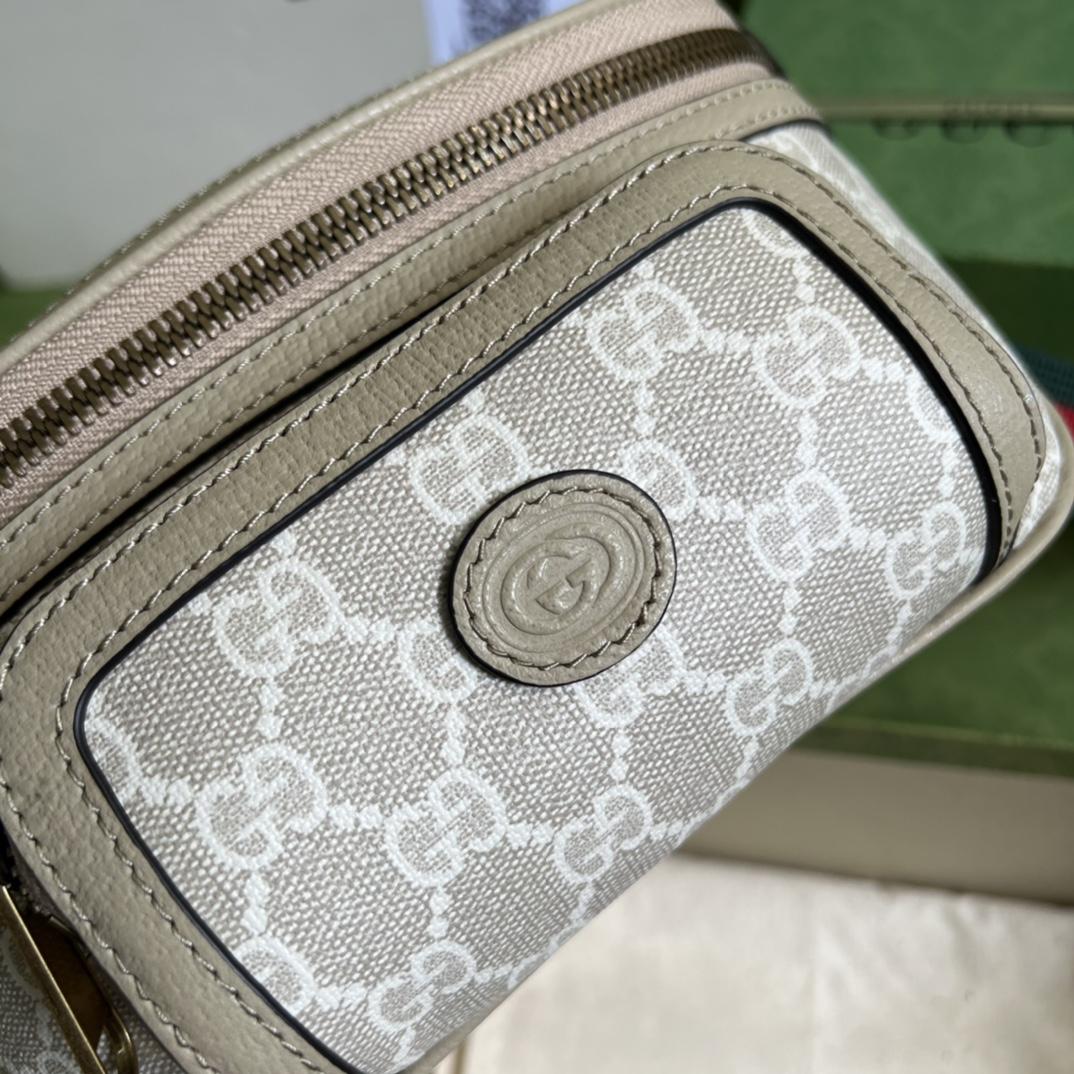 Gucci Belt Bag With Interlocking G(23x 12x 2.5cm) - 