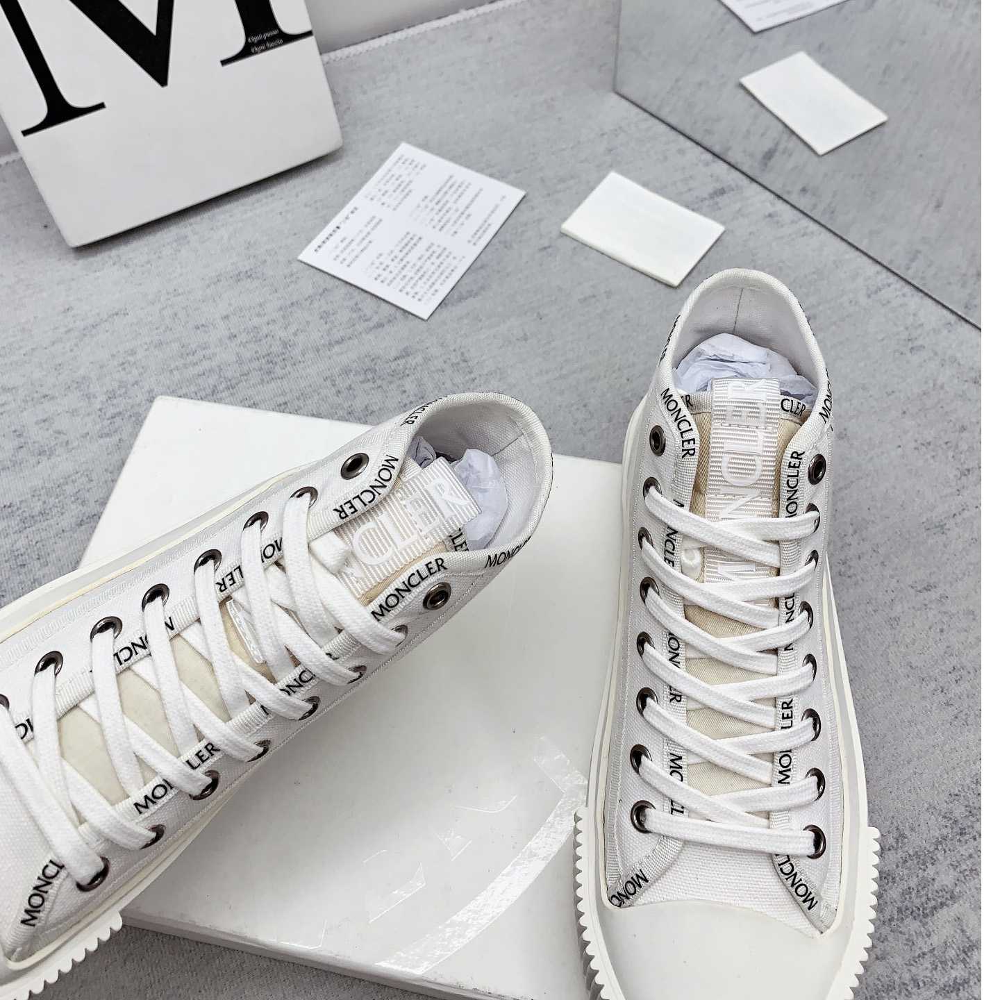 Moncler White Lissex Sneakers - PerfectKickZ