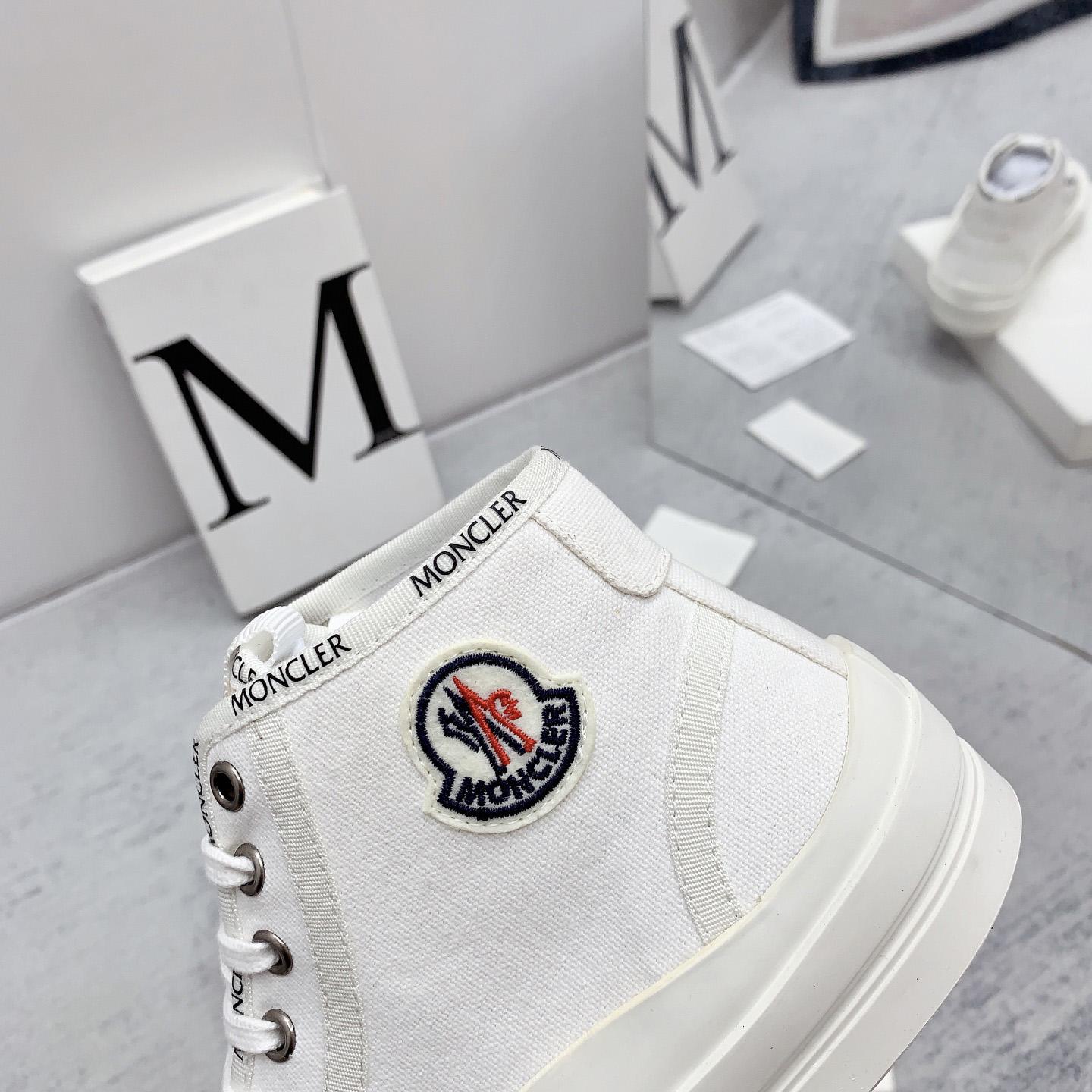 Moncler White Lissex Sneakers - PerfectKickZ