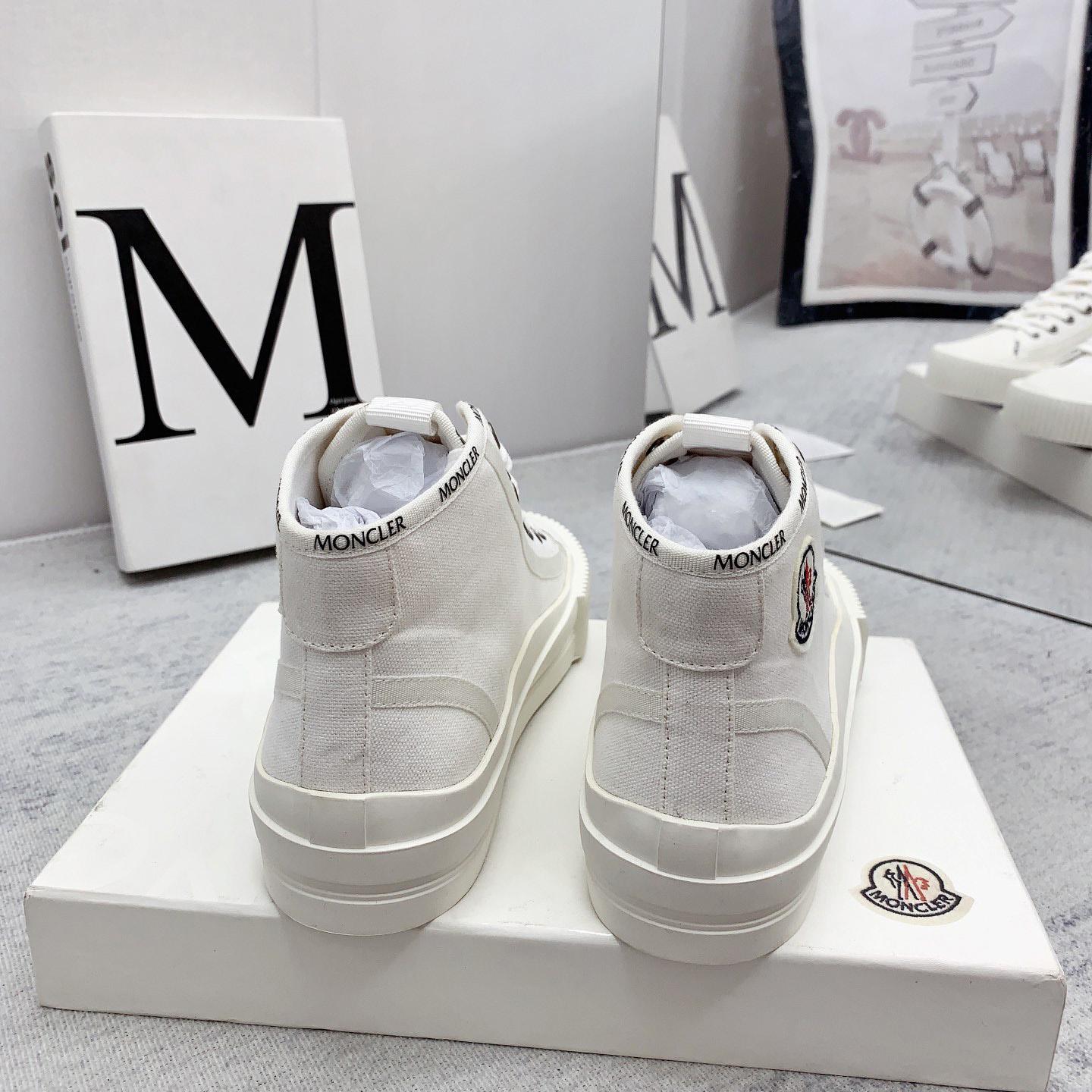 Moncler White Lissex Sneakers - PerfectKickZ