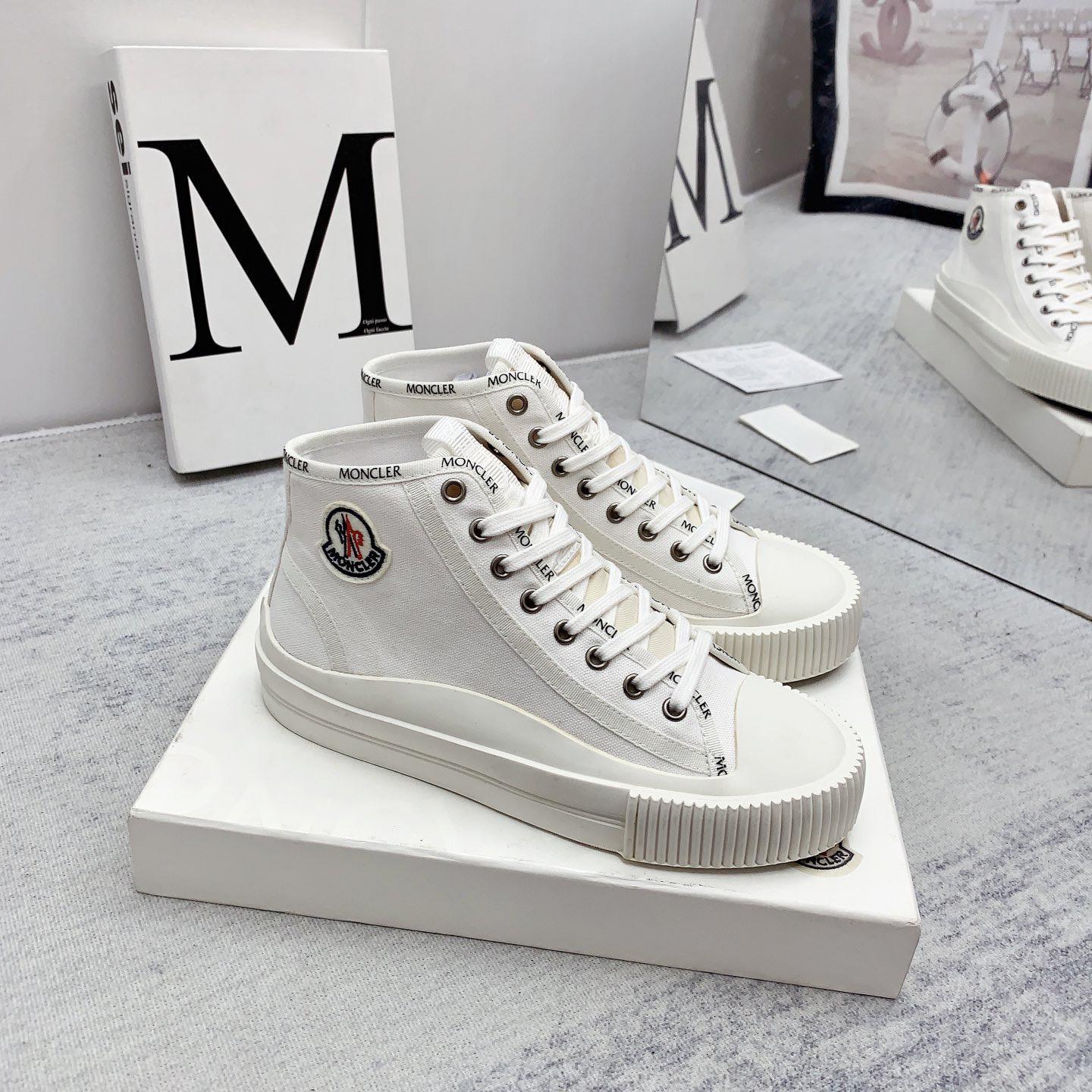 Moncler White Lissex Sneakers - PerfectKickZ