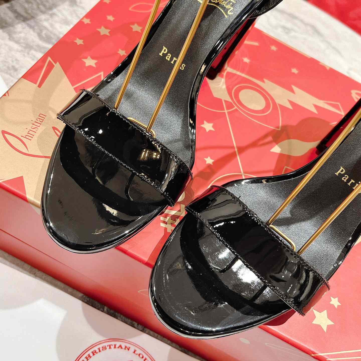 Christian Louboutin Miss Sabina Patent Sandals 85 - PerfectKickZ
