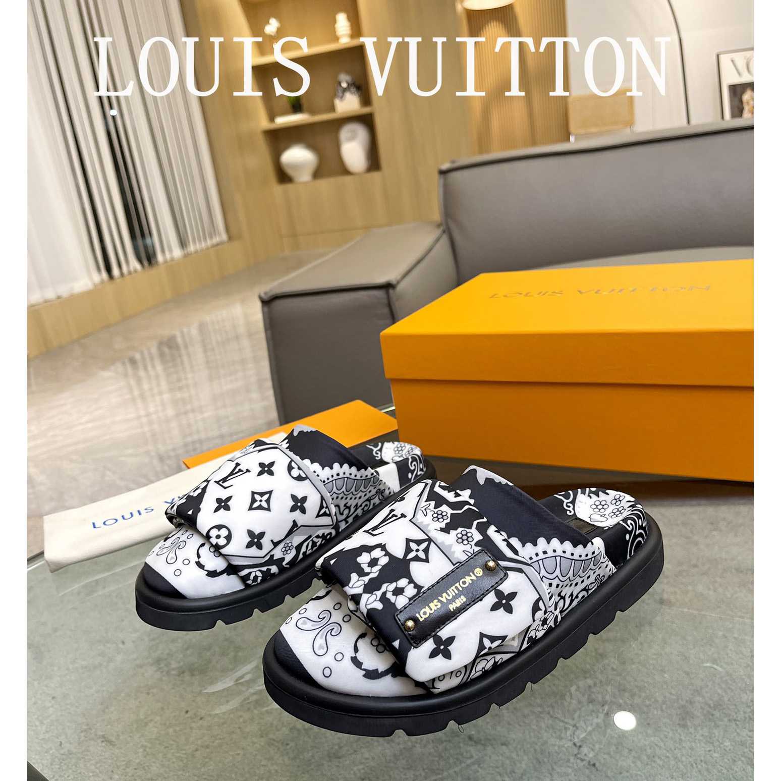 Louis Vuitton Slipper Pillow Flat Comfort Mule       - PerfectKickZ